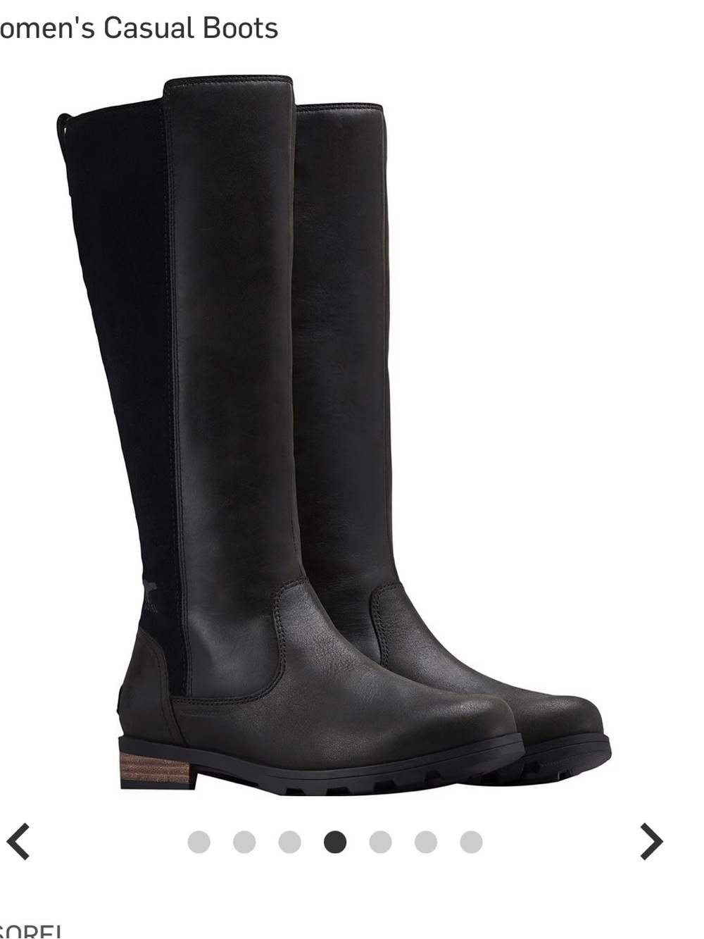 Sorel women’s Emelie tall leather winter boots size 9 - Picture 14 of 15